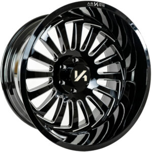 Arkon Offroad Alexander 20x12 8X6.5 - Gloss Black w/ Milled Edges (Left)