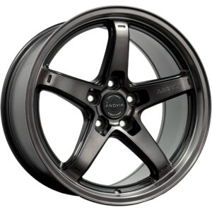 Anovia AN-5S 17x8 5x114.3 - Black Machined Dark Tint