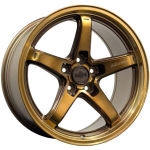 Anovia AN-5S 17x8 5x100 - Black Machined Dark Tint