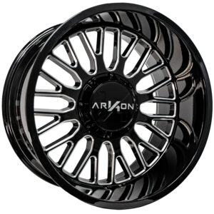 Arkon Offroad Athos 22x12 6x135/6x5.5 - Gloss Black w/ Milled Edges