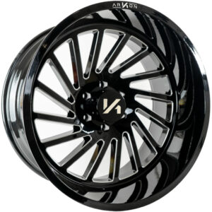 Arkon Offroad Caesar 20x12 6X5.5 - Gloss Black w/ Milled Edges (Left)