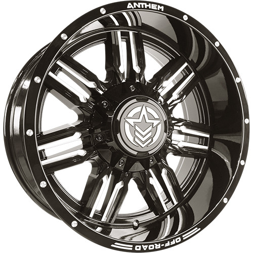Anthem Offroad Equalizer 20x10 8x170 - Gloss Black w/ Milled Edges