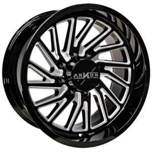 Arkon Offroad Kennedy 20x10 8x170 - Gloss Black w/ Milled Edges (Left)