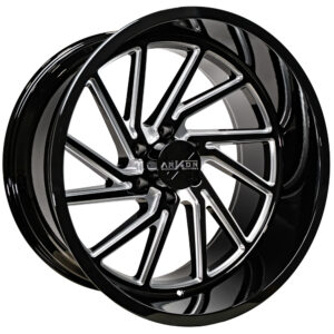 Arkon Offroad Kennedy 22x12 6x135 - Gloss Black w/ Milled Edges (Left)