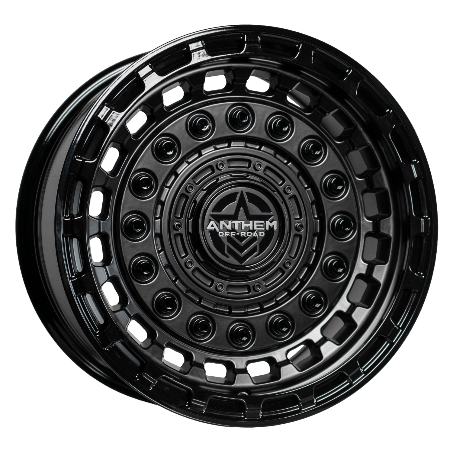 Anthem Offroad Mercenary 17x9 5x5.5 - Satin Black w/ Gloss Black Accents