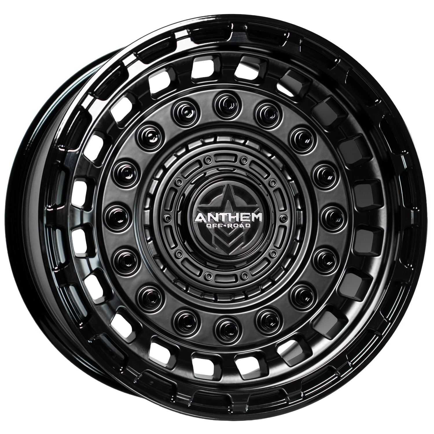 Anthem Offroad Mercenary 18x9 5x5.5 - Satin Black w/ Gloss Black Accents