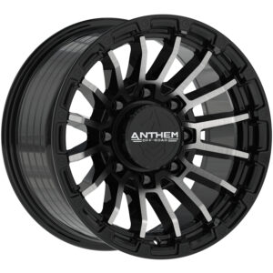 Anthem Offroad Raider 17x9 8x6.5 - Satin Black w/ Machined Face