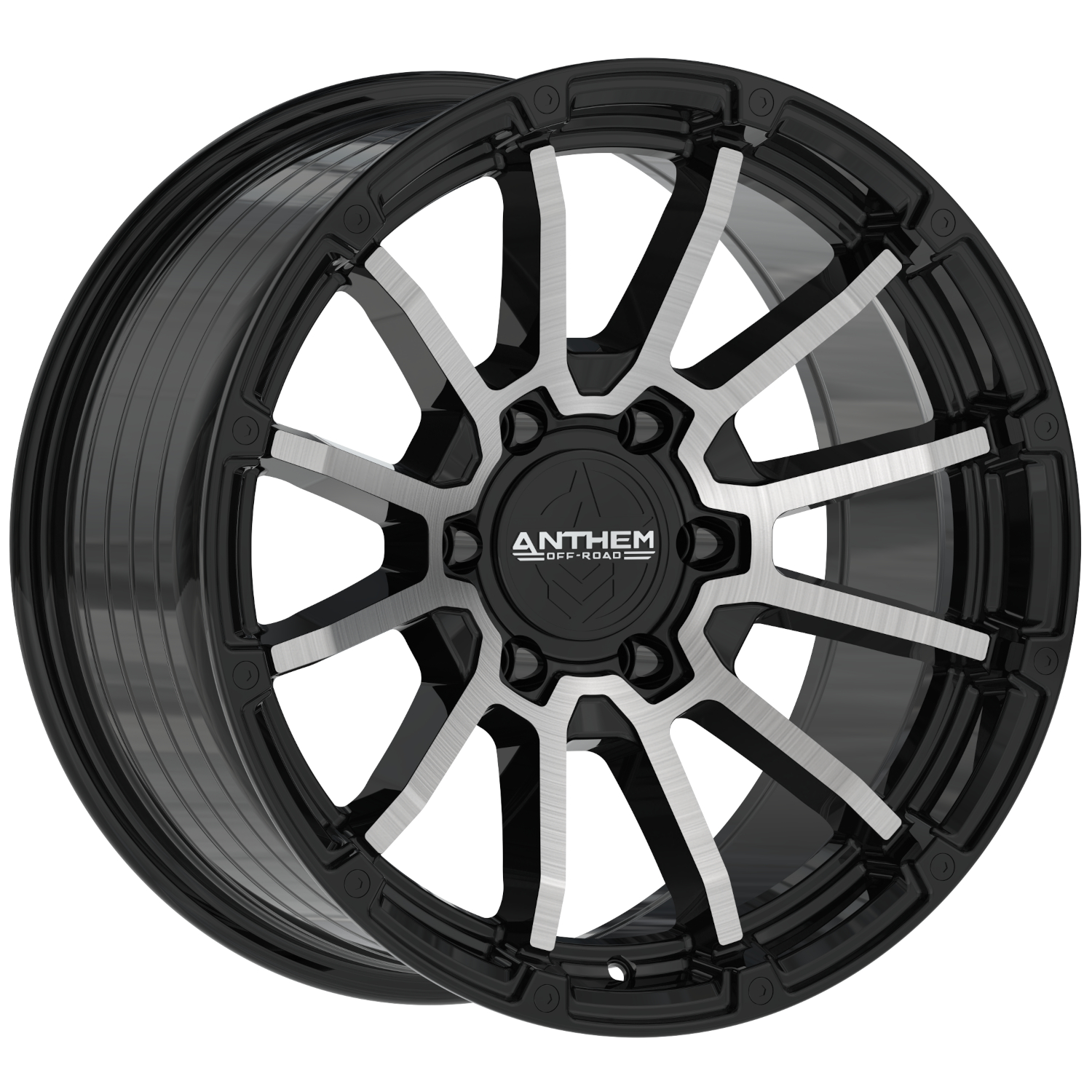 Anthem Offroad Raider 18x9 6x135 - Satin Black w/ Machined Face