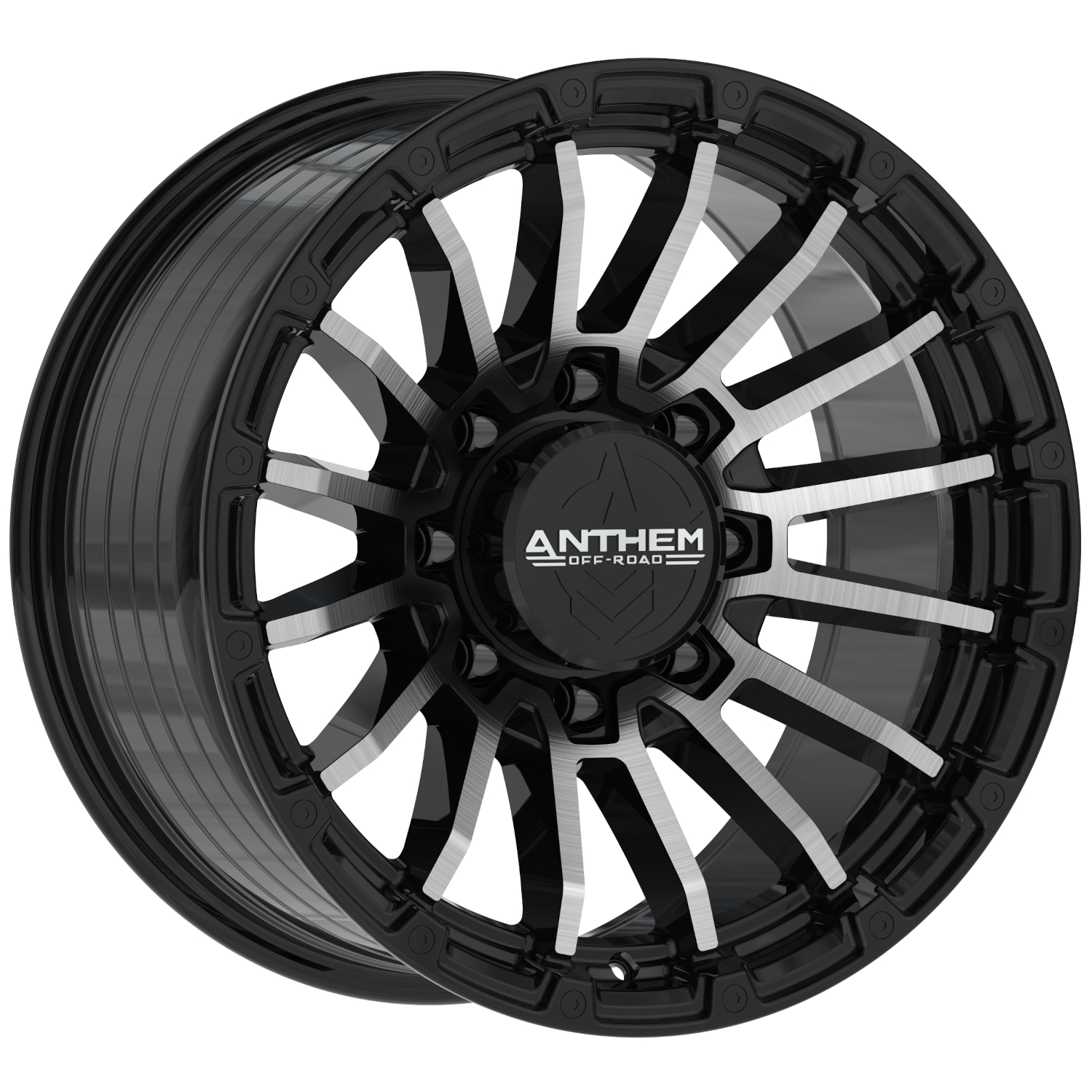 Anthem Offroad Raider 18x9 8x6.5 - Satin Black w/ Machined Face