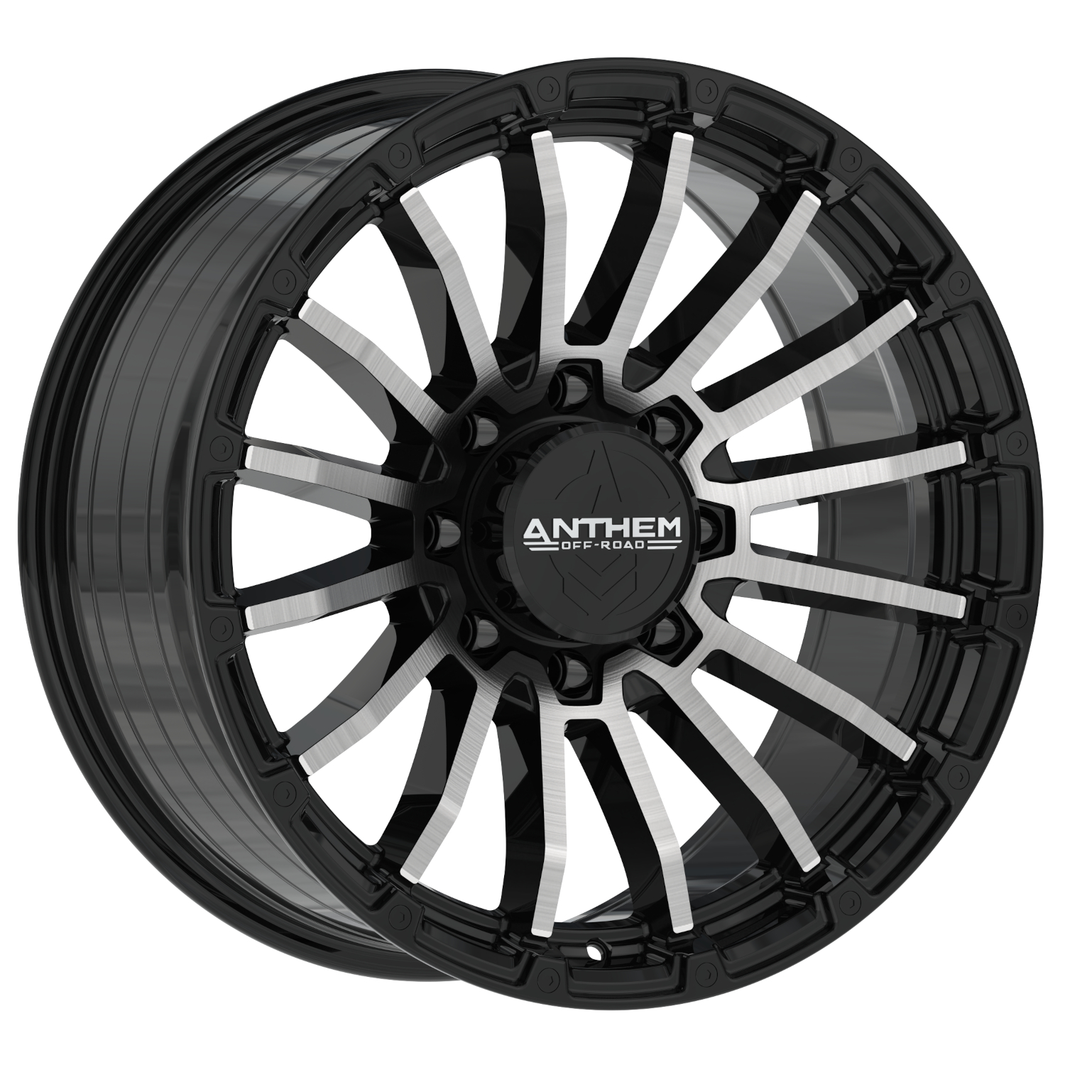 Anthem Offroad Raider 20x9 8x170 - Satin Black w/ Machined Face