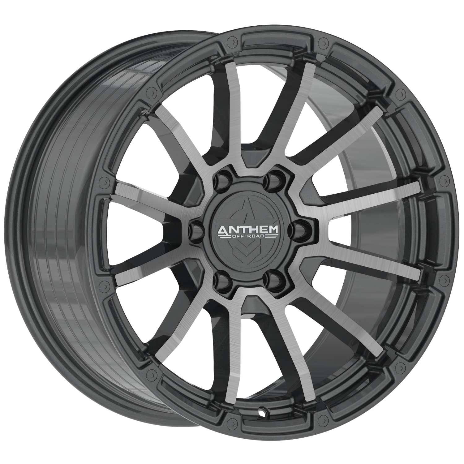 Anthem Offroad Raider 18x9 6x135 - Satin Gunmetal w/ Machined Face