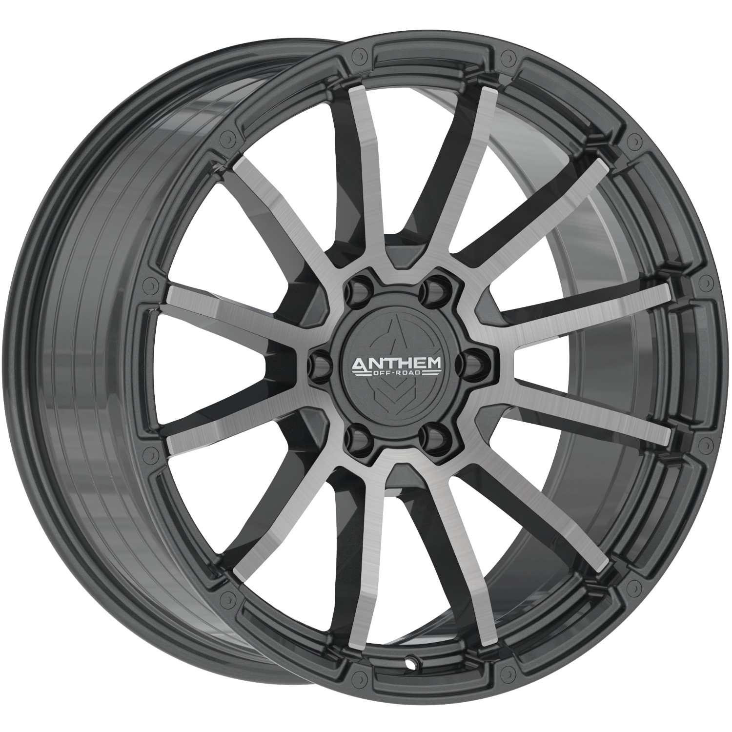 Anthem Offroad Raider 20x9 6x5.5 - Satin Gunmetal w/ Machined Face