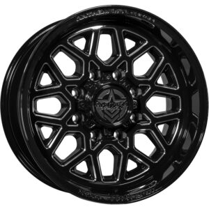 Anthem Offroad Revenger 18x9 8x170 - Gloss Black w/ Milled Edges