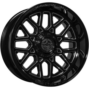 Anthem Offroad Revenger 20x10 5x5 / 5x5.5 - Gloss Black w/ Milled Edges