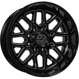 Anthem Offroad Revenger 20x10 8x170 - Gloss Black w/ Milled Edges