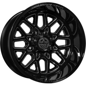 Anthem Offroad Revenger 20x12 8x6.5 - Gloss Black w/ Milled Edges
